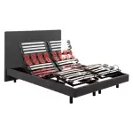 Sommier lectrique epeda escapade 2 en 1 chin gris 2x80x200