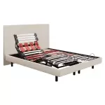 Sommier lectrique epeda escapade 2 en 1 lin naturel 2x80x200