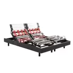 Sommier lectrique epeda escapade chin gris 90x200 - 1 personne