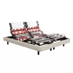 Sommier lectrique epeda escapade lin naturel 90x200 - 1 personne