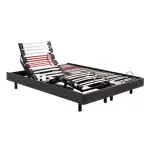Sommier Électrique epeda horizon chiné gris 80x200 - 1 personne Sommier Électrique epeda horizon chiné gris 80x200 - 1 personne