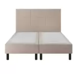 Sommier epeda enchanteur boxspring 3 en 1 chenillé lin 160x200 - double sommier Sommier epeda enchanteur boxspring 3 en 1 chenillé lin 160x200 - double sommier