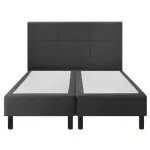 Sommier epeda enchanteur boxspring 3 en 1 gris chiné 180x200 - double sommier Sommier epeda enchanteur boxspring 3 en 1 gris chiné 180x200 - double sommier