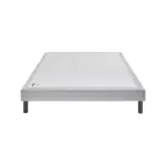 Sommier epeda nature ferme - gris souris 80x200