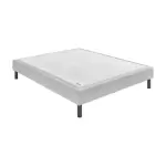 Sommier epeda nature medium - gris souris 80x200