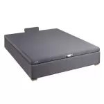 Sommier lit coffre epeda kalypso anthracite 160x200
