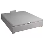 Sommier lit coffre epeda kalypso cendr 160x200