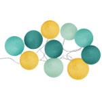 Atmosphera guirlande lumineuse d'ext�rieur solaire 10 boules lumineuses hesp�ride