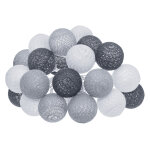 Atmosphera guirlande lumineuse d'ext�rieur solaire gris fonc� 20 boules lumineuses hesp�ride
