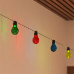 Atmosphera guirlande lumineuse d'ext�rieur solaire multicolore 10 ampoules hesp�ride