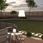 Atmosphera lampadaire d'extrieur rony  pile blanc h. 150 cm hespride