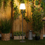Atmosphera lampadaire d'extrieur zack rechargeable usb graphite h. 108 cm hespride