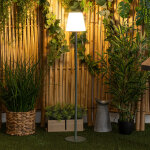 Atmosphera lampadaire d'extrieur zack rechargeable usb vert olive h. 108 cm hespride