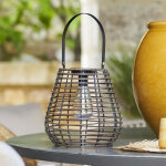 Atmosphera lanterne d'ext�rieur viky solaire tonka h. 26 cm hesp�ride