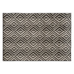 Atmosphera tapis d'extrieur et d'intrieur color noir blanc 230 x 150 cm - polypropylne hespride