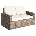 Canap� de jardin selenim naturae 2 places - ol�fine, aluminium trait� �poxy hesp�ride