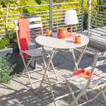 Chaise de jardin pliante greensboro argile acier traité époxy, traitement antirouille renforcé hespéride ... Chaise de jardin pliante greensboro argile acier traité époxy, traitement antirouille renforcé hespéride ...