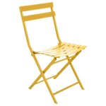 Chaise de jardin pliante greensboro jaune moutarde acier traité époxy, traitement antirouille renforcé ... Chaise de jardin pliante greensboro jaune moutarde acier traité époxy, traitement antirouille renforcé ...