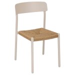 Chaise de jardin wistty argile aluminium trait� �poxy, r�sine tress�e synth�tique hesp�ride