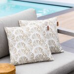 Coussin déco d'extérieur fylie palmier camel 40 x cm - polyester hespéride Coussin déco d'extérieur fylie palmier camel 40 x cm - polyester hespéride