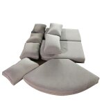 Coussins de remplacement pour salon d'angle mooréa naturae 6 dossiers et 3 assises - polyester hespéride ... Coussins de remplacement pour salon d'angle mooréa naturae 6 dossiers et 3 assises - polyester hespéride ...