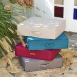 Coussin de sol d'extrieur korai ardoise 45 x cm - polyester hespride