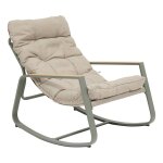 Fauteuil � bascule felinio vert laurier acier trait� �poxy, traitement anti - rouille renforc�, texaline ...