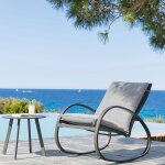 Fauteuil  bascule nevada graphite acier trait poxy, texaline, olfine hespride