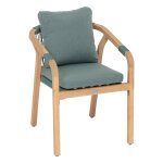Fauteuil de jardin papouasie vert olive acacia certifi fsc, polyester hespride