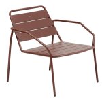 Fauteuil de jardin phuket acajou acier trait� �poxy, traitement anti - rouille renforc� hesp�ride