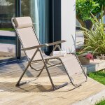 Fauteuil de jardin silos noisette acier trait� �poxy, texaline hesp�ride