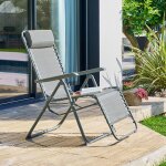 Fauteuil de jardin silos vert laurier acier trait� �poxy, texaline hesp�ride