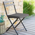 Galette de chaise  scratch korai ardoise 40 x 4 cm - polyester hespride