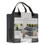 Housse de coussin pour salon mayari 5 places terre d'ombre polyester hesp�ride