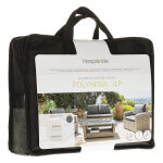 Housse de coussin pour salon polynsia 4 places havane - polyester hespride