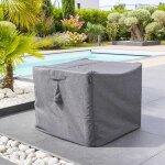 Housse de protection hambo pour fauteuil gris m 120 x 105 100 cm - polyester hespride