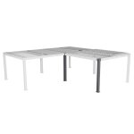 Kit de 2 poteaux d'angle pour pergola bioclimatique maja� graphite 3, 6 x m - aluminium trait� �poxy ...