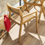 Lot de 2 fauteuils temeira acacia certifié fsc®, résine tressée synthétique hespéride Lot de 2 fauteuils temeira acacia certifié fsc®, résine tressée synthétique hespéride