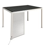 Persienne fixe evora argile pour c�t� 4 m - 1 / 3 1, 2 x 2, 3 aluminium trait� �poxy hesp�ride