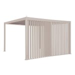 Persienne verticale evora argile pour 4 x 3 m - c�t� 2, 7 2, 3 acier, aluminium, traitement anti - rouille ...