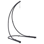 Pied pour chaise suspendue noir 155 x 143 220 cm - acier trait� �poxy hesp�ride