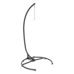 Pied pour chaise suspendue panao graphite l. 113 x p. h. 210 cm - acier trait poxy hespride