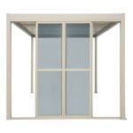 Portes argile pour evora c�t� 3 m - 2, 7 x 2, 3 aluminium trait� �poxy hesp�ride