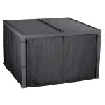 Rideaux pour pergola bioclimatique maja� granit 3, 6 x m - l. 360 h. 215 cm 1 set de 4 hesp�ride