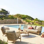 Salon de jardin deona acacia 5 places - certifi� fsc� hesp�ride