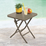 Table d'appoint de jardin carrée greensboro tonka 40 x 45 cm - acier traité époxy hespéride Table d'appoint de jardin carrée greensboro tonka 40 x 45 cm - acier traité époxy hespéride