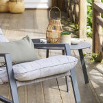 Table d'appoint de jardin ronde saona graphite 70 x 40 cm - acier traité époxy, traitement antirouille ... Table d'appoint de jardin ronde saona graphite 70 x 40 cm - acier traité époxy, traitement antirouille ...