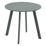 Table d'appoint de jardin rond saona vert laurier 50 x 45 cm - acier trait� �poxy, traitement anti - ...