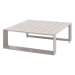 Table basse de jardin carr�e allure avoine 79 x 30 cm - aluminium trait� �poxy hesp�ride