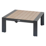 Table basse de jardin carr�e �vasion graphite honey 87 x 38 cm - aluminium trait� �poxy hesp�ride
